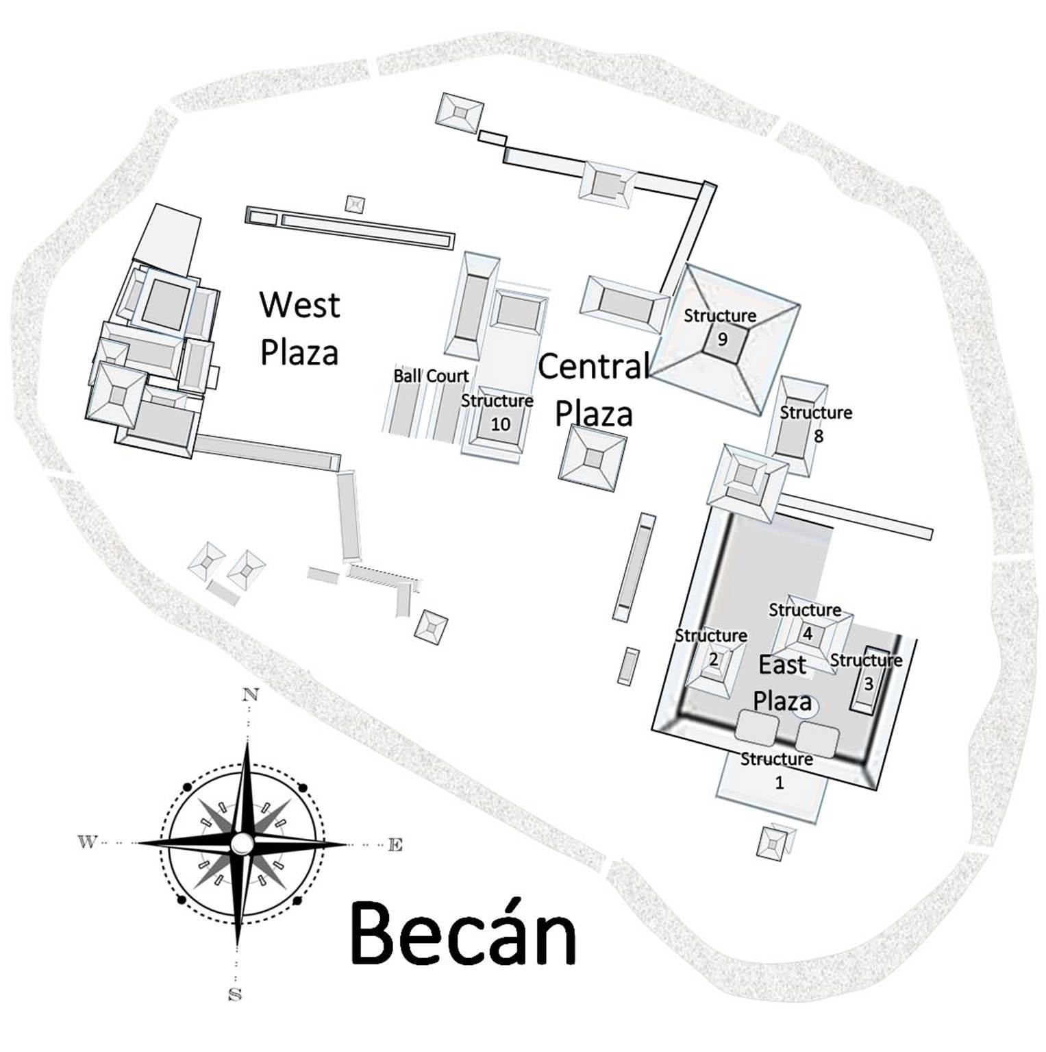 贝肯遗迹 Zona Arqueológica de Becá 贝肯遗迹 Zona Arqueológica de Becá